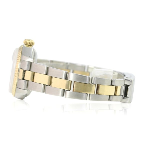 ROLEX DATEJUST GRAY JUBILEE DIAMOND DIAL FLUTED JUBILEE WATCH 69173 BOX&PAPER - Picture 10 of 12